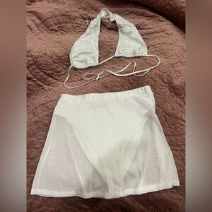 Bear Dance LG White Sheer swimsuit Set